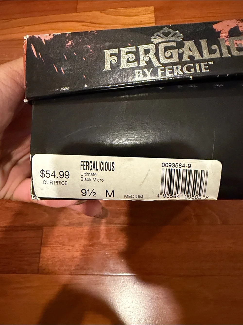 Fergalicious Black Wedge Espadrille Pumps